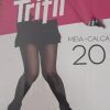 MEIA CALÇA INFANTIL BRANCA TRIFIL - FIO 20 - TAM. M-0