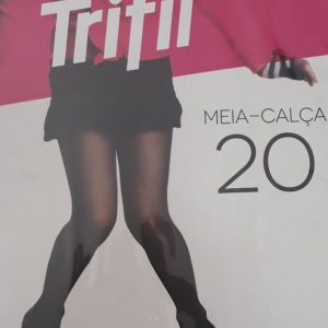 MEIA CALÇA INFANTIL BRANCA TRIFIL – FIO 20 – TAM. M