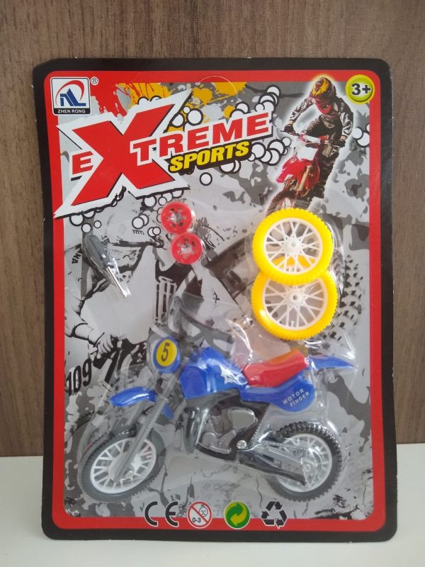 MOTO CROSS DE DEDO EXTREME COM ACESSÓRIOS
