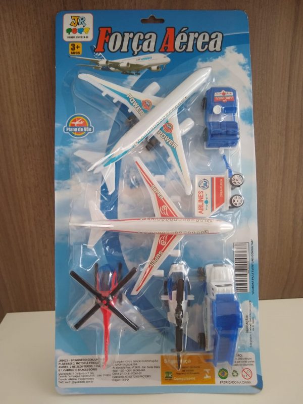 KIT FORCA AEREA BRINQ COM 7PCS
