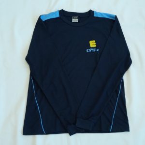 CAMISETA MANGA LONGA AZUL