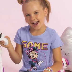 DISNEY- BLUSA CATIVA COM ESTAMPA FRENTE E COSTAS