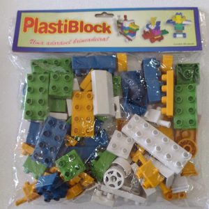 PLASTIBLOCK SACOLA 66 PECAS REF 182