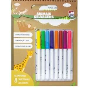 LIVRO MUNDO COLORIDO ANIMAIS SELVAGENS