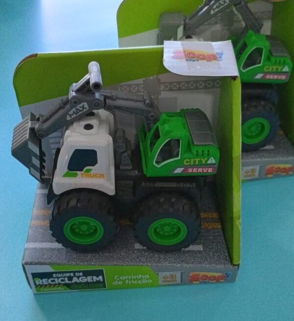 CAMINHAO TRUCK URBANO COLECAO EQUIPE RECICLAGEM REF ZP01297