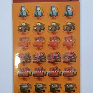 ADESIVO RED PEQ COM 3 CART CARROS DISNEY PIXAR REF ADE CAR 1