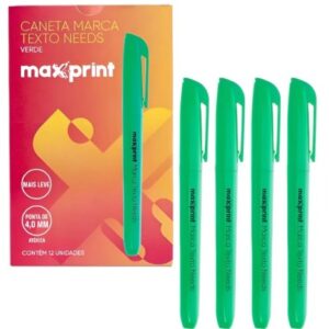 CANETA MARCA TEXTO MAXPRINT NEEDS REF.70000133 VERDE