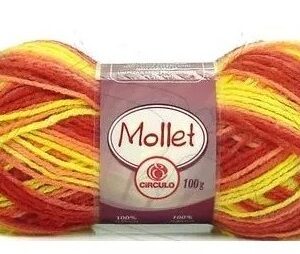 LA CIRCULO MOLLET 40G C 9619 AMARELO E VERMELHO