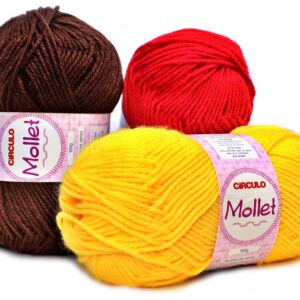 #LÃ CIRCULO MOLLET 40G COR AMARELO