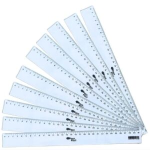 REGUA ACRILICA NOVACRIL 30CM CRISTAL UN1UN